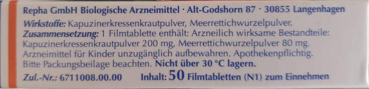 Angocin Anti-Infek N 50 Tablets | Respiratory & Urinary Support