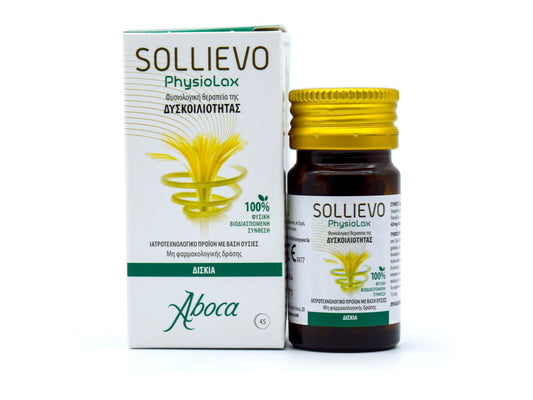 Aboca Sollievo PhysioLax 45 Tablets | Natural Laxative